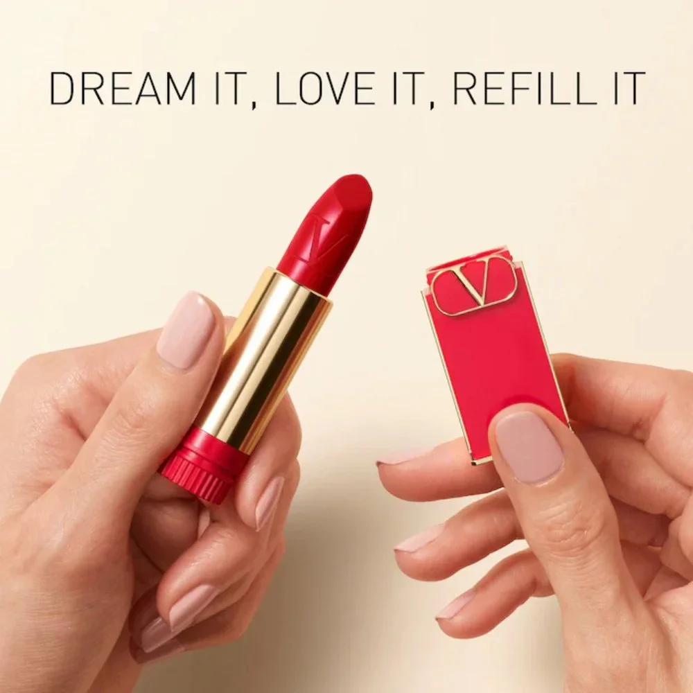 $14 Discount ❤️VALENTINO  #106A SOFT SIENNA Rosso Refillable Lipstick ✨ NIB